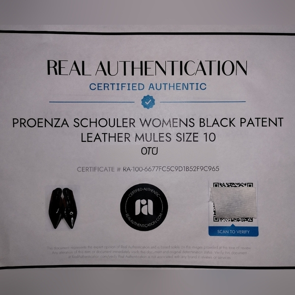 🛑SOLD🛑 PROENZA SCHOULER Black Patent Leather Mules Kitten Heel - Picture 9 of 16